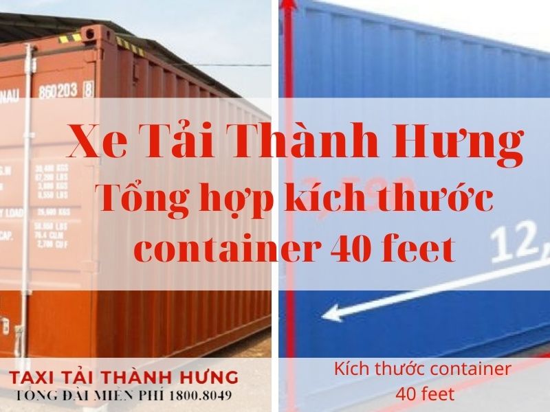 [Chi tiết] Một container 40 feet chở tối đa được bao nhiêu tấn hàng hóa?